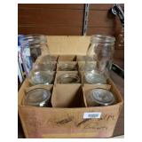 12 Wide Mouth Quart Canning Jars