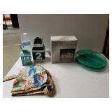 Lobster Buoy Candle Melt, Small Lantern, Glasses