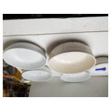 Corning Ware Dish With Top, Pfaltzgraff Bowl &