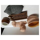 Lion Figure, Crackers Serving Dish & More