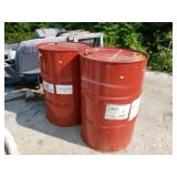 2 Metal Barrels
