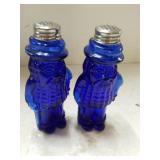 Cobalt Blue Mr. Peanut Salt/pepper Shakers