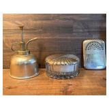 Plant Spritzer, Vintage Vanity Jar, & Vintage