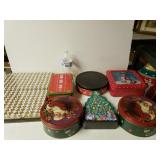 Assortment Of Christmas Tins