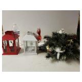 Christmas Lanterns And Decorative Candle