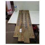 ChaMpion And Pioneers Wood Slats