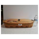 2000 Longaberger Large Harvest Basket W/Lid