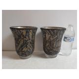 Pair Of Animal Designed Vases