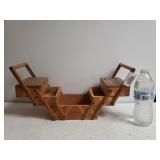 Small Vintage Wooden Sewing Box