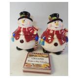 Snowman Cookie Jar & Crockpot Calendar
