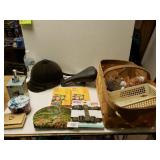 Riding Hat, Photo Paper, Makeup Bag. Dog Harness