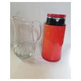 Glass Pitcher,  Beverage Dispenser