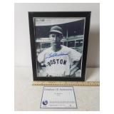 Autographed Print Of Ted Williams W/COA - 8"×10"