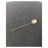 Vintage Stick Pin W/ Stone - Marked Sterling