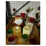 Christmas Candle Holders And Candles