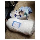 Twin White Comforter, Sewing Items & More