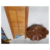 Pine Shutter & Wood Serving Bowl