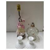 Bubble Milk White Candle Holders, Kerosene Lamp