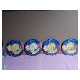 Four Pier 1 Handpainted Italian Dinner Plates