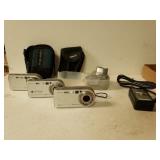 3 Sony Cybershot Cameras And Lenses