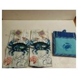 Crab Hand Towels