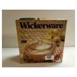 Vintage Wicker Ware Covered Dish