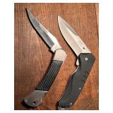 Two Pocket Knives, A Sharp & National Wild Turkey
