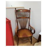 Antique High Back Chair