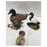 Fowl Statues & Dog Ornament