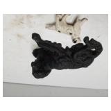 Cast Iron Dog Figure & Other