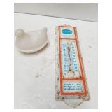 White Nesting Hen & Allen