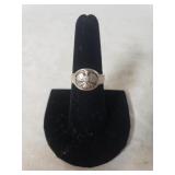 Ladies Silver Tribal Bird Ring - Size 7