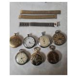 Misc Watch Lot - Bands & Pocket Watches - Most