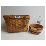 2004 Longaberger Medium Boardwalk Basket & Hebron