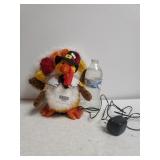 Lighted Fiber Optic Turkey - Works