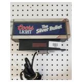 Silver Bullet Light Up Sign(untested)