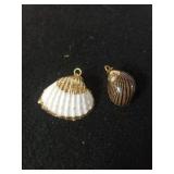 (2) Sea Shell Shaped Pendants