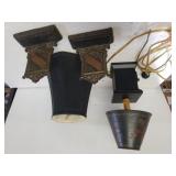 Cast Iron Bookends,  Lamp,  Lampshade