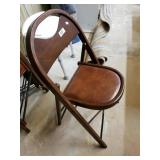 Vintage Folding Chairs. 4 In Lot