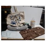 Dog Items - Bed, Decals, Mat, Bag, Treat Jar
