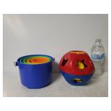 (2) Tupperware Kids Toys