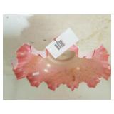Scalloped Pink Bowl