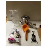 Grease Can, Pitcher, Vintage Salt And Pepper