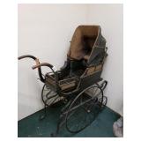 Antique 1700s- Early 1800s Baby Carriage