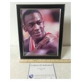 Autographed Print Of Michael Jordan W/COA -
