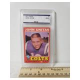 1971 Topps John Unitas Graded Baseball Card