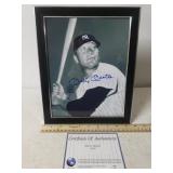 Autographed Print Of Mickey Mantle W/COA - 8"×10"