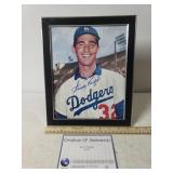 Autographed Print Of Sandy Koufax W/COA - 8"×10"