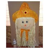 LARGE Scarecrow Head Hanging Decoration