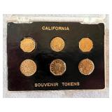 California Gold Souvenir Tokens